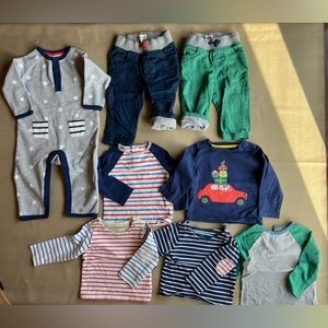 Large Boden bundle of 6-12m (and pants/jumpsuit are 12-18m) in EUC.